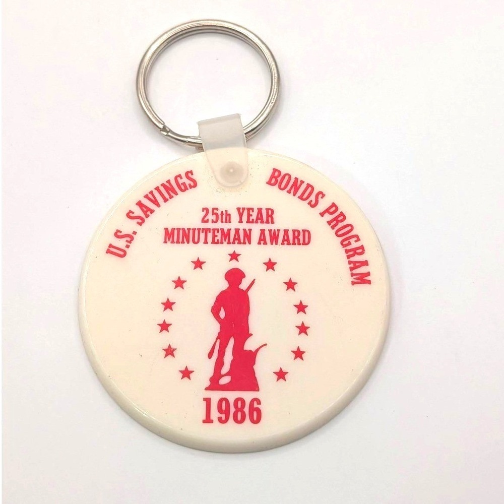 Vintage 1986 RCA Missile Radar Division Moorestown NJ Keychain Cold War